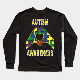 Autism Awareness T-ShirtAutism Shirt Autism Awareness TShirt Love Is In Our Hands T-Shirt_by Long Sleeve T-Shirt